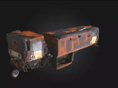 Rusty Relic  Timeworn Industrial Artifact 3D model