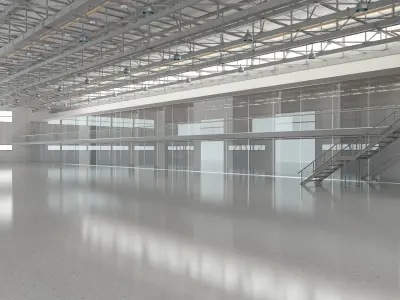 Aircraft Hangar 3D model buy