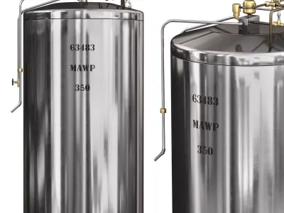Industrial autoclave Ukrpromtekh A100 3D model