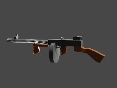 tommy gun  3D model