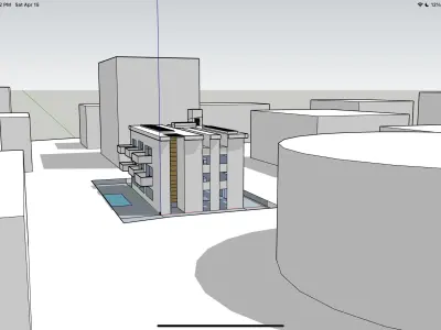 Apartment complex Free 3D model