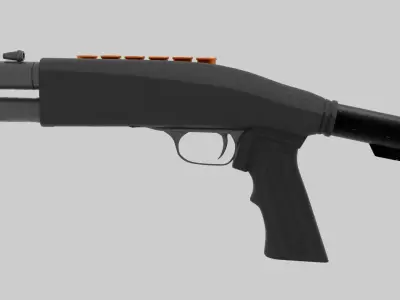 Pump Shotgun 3D model