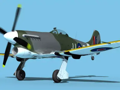 Hawker Hawker Tempest MK1 V11 3D model