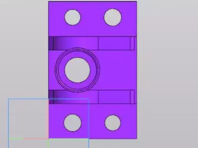 Heavy Duty Lifting Hook Bracket Right Side - Industrial Part 3D model