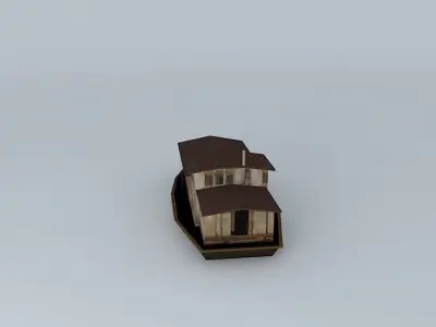 Huizhou Tanka people boat Free 3D model