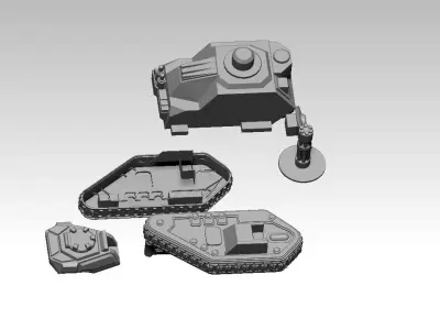 TANK FOR 3DPRINT 3D model