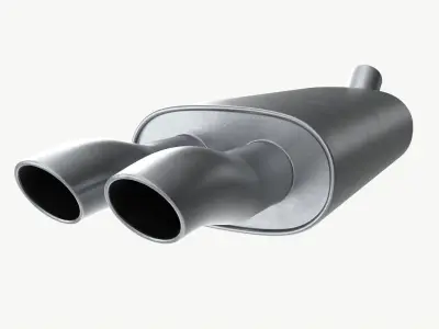 Car Exhaust Pipe 3D model