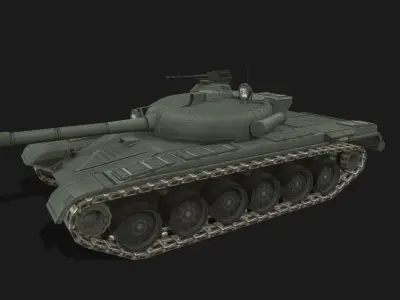 Tank T-72 Low-poly 3D model purchase
