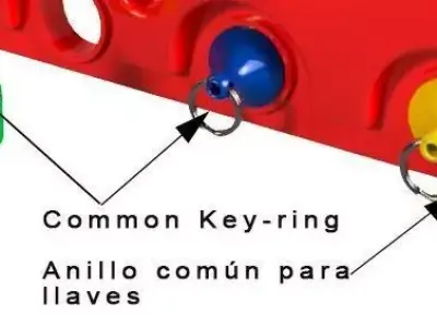 Valve Cover Key Holder  Engine Style Wall Key Organizer   3D print model