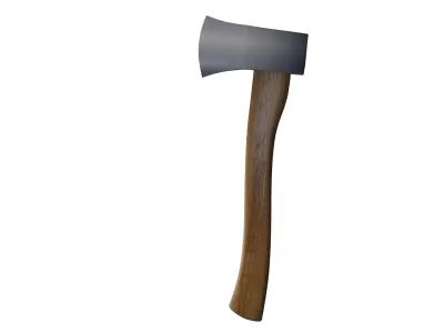 Low Poly Axe 3D Model Game Ready PBR Asset 3D model