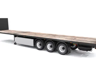 Industrial Trailer 3D model