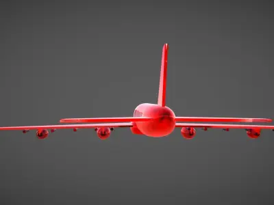 lowpoly airplane Low-poly 3D model by Amlogy
