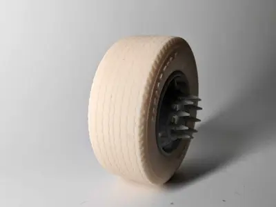 US Flag rims for Semi truck and trailer 22-5 inch 3D print model