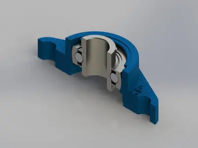 SKF Bearing FYTBK-20 Free 3D model