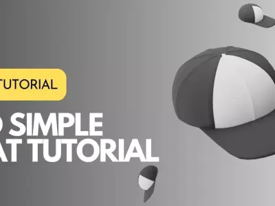 Simple Trucker Hat In Blender  3D model