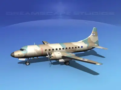 Convair C-131 Israeli ADF 3D model