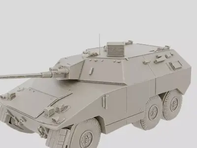 Heavy Armored Personnel Carrier for 3D print 3D model