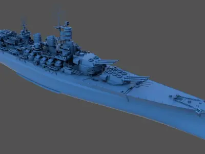Battleship RN Roma - Commercial license - 1-200 scale 3D print model