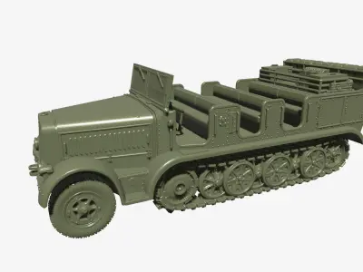 Sd Kfz 7 - Mittlerer Zugkraftwagen 8t 3D print model