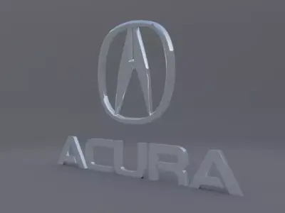 acura logo 3D model
