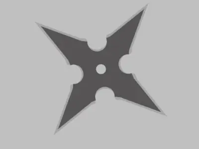Shuriken Ninja Star Pack 3D Model Weapons 3D model