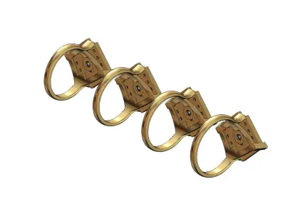 Diamond 5mm stone lozenge plate ring Us sizes 8to11 3D print model