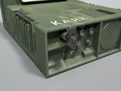 Ares Power Amplifier Unit Low-poly 3D model