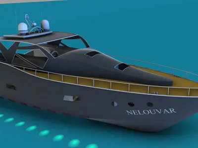 NELOUVAR Boat M2324 Free 3D model