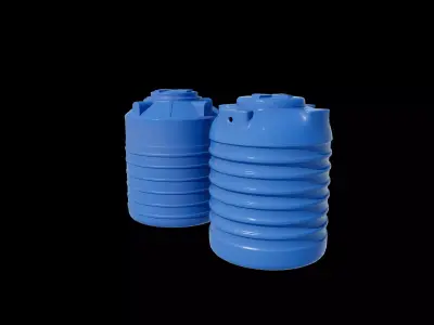plastic water tank 06 3D model