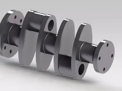 Protec 7-51 - Crankshaft Free 3D model