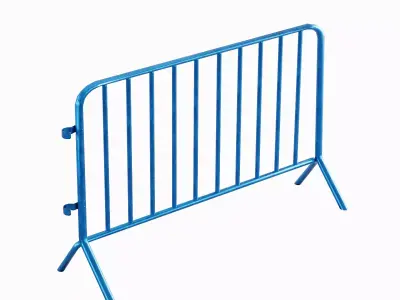 Fence Barrier 06 Low-poly 3D model