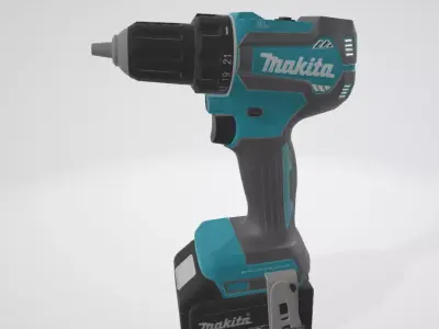 Makita DHP483RFE cordless hammer drill 3D model