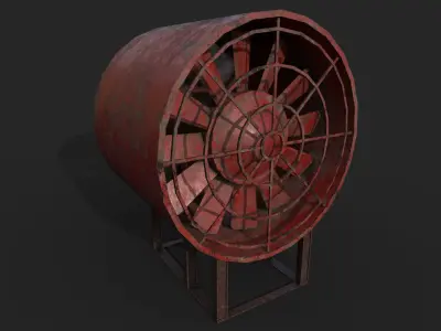 Fan for Metro Free low-poly 3D model