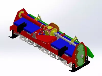Digger machine dig 3D model