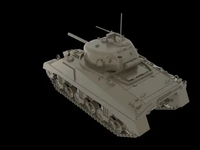 US Army M4 Sherman 3D model
