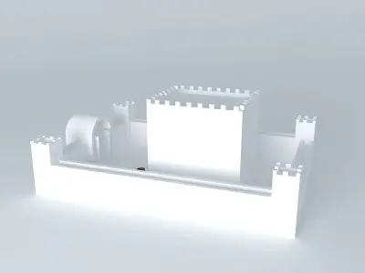 Brick castle Free 3D model purchase