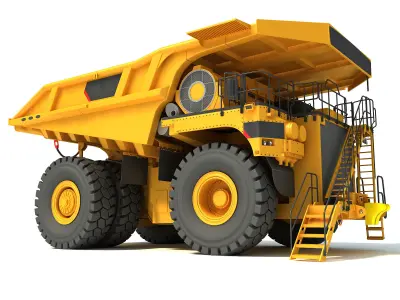 Mining Machinery 3D model purchase