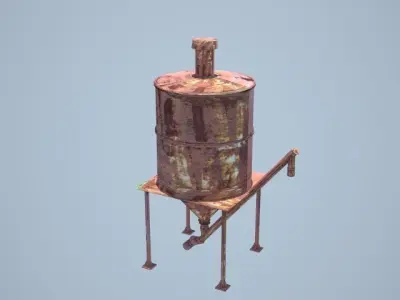 cement tank 3D model
