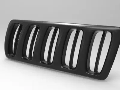 Automotive front body - grill  3D model