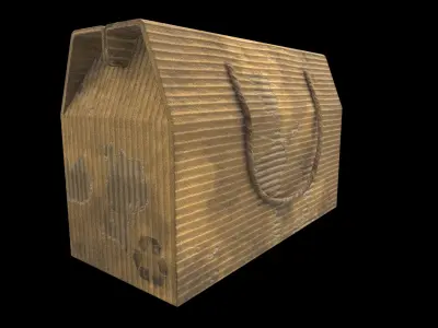 cardboard box 3D model