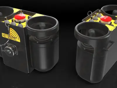 Remote Control Trench Roller Bomag BMP8500 Dirty 3D model