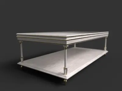 Furniture Coffee Tables Vintage Low-poly 3D model