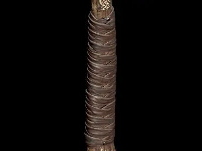 Viking axe 3D model 3