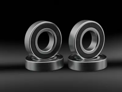 Cartridge 6901 Bearing pack Low-poly 3D model