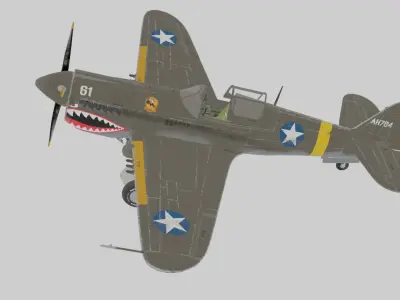 Early War Fully Rigged Historical War Asset Game Animation   3D model