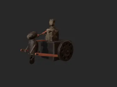 Antique Toys Low-poly 3D model