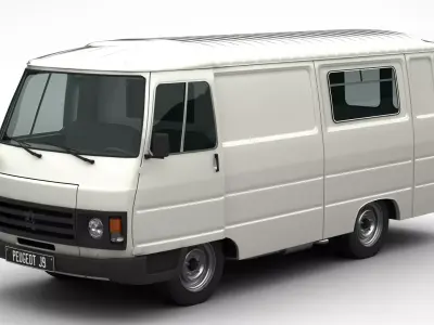 Peugeot J9 Van 1981 3D model