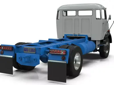 Mercedes-Benz LAK 710 4x4 Chassis Cab 70s Off-Road Truck  3D model