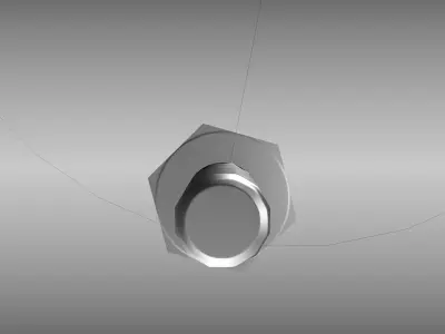 Low-Poly Bolt Version 1 Low-poly 3D model