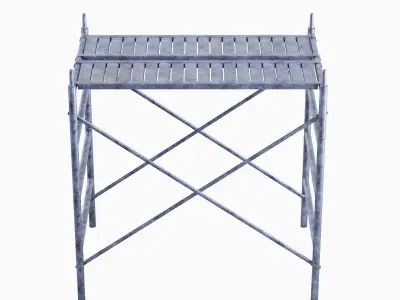 Metal Scaffolding Construction 02 Low-poly 3D model